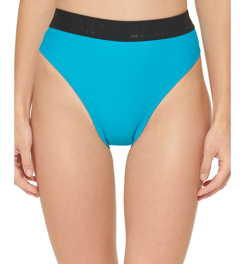 Women's High-Waist Logo Bikini Bottoms